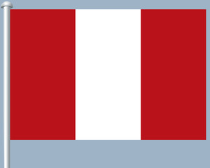 Flaggenserie-Suedamerika-Peru