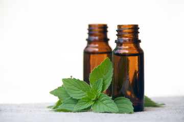 Aroma Oil in Bottles with Mint