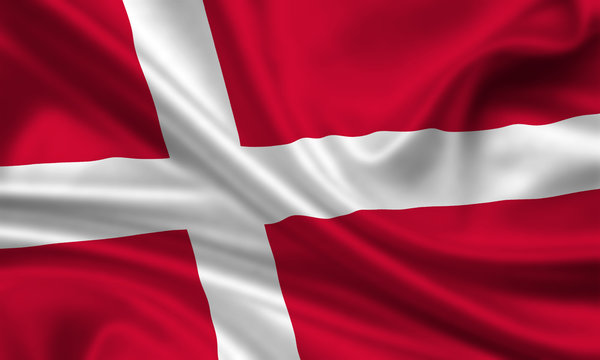 Falg of Denmark Dänemark Fahne Flagge