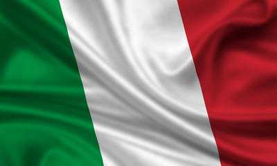Fototapeta premium Flag of Italy Italien Fahne Flagge