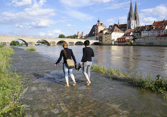 Hochwasserspaziergänger