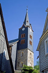 Fototapeta premium Katharinenkirche in Mellenbach-Glasbach (Thüringen)
