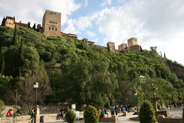La Alhambra desde el Paseo de los Tristes