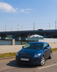 Blue car