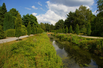 Fototapeta na wymiar Weg am Kanal
