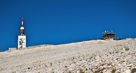Sommet du mont Ventoux en Provence en France