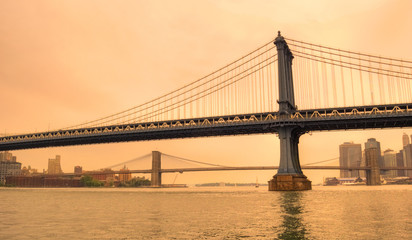 Fototapeta na wymiar brooklyn bridge, New York, USA