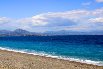 Fototapeta na wymiar Beach on Samos Island, Greece