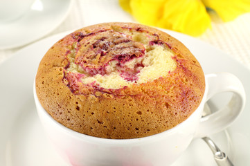 Blackberry Sponge Pudding