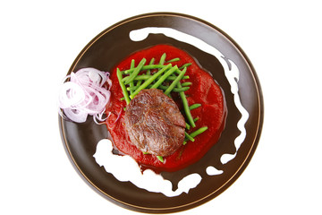 grilled beef portion