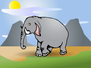 gray  Elephant