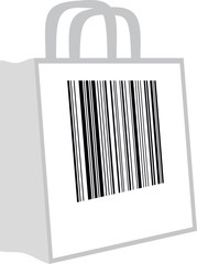 bag with a barcode