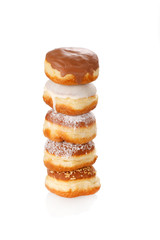 donuts on the white background