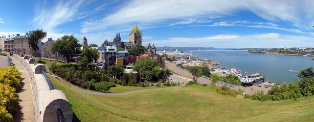 Vue panoramique sur la ville de Quebec, Canada.