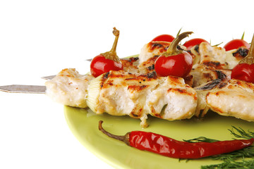 fresh roast chicken shish kebab