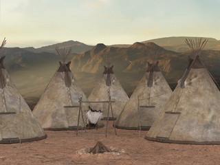 Indianer Zeltdorf © Andreas Meyer