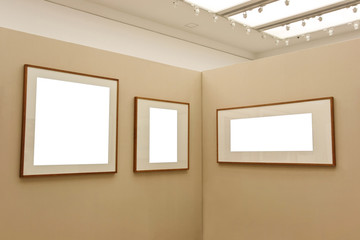 empty exhibition wall