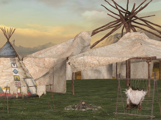 Indianer Zeltdorf © Andreas Meyer