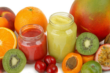 nourriture bébé, purée de fruits