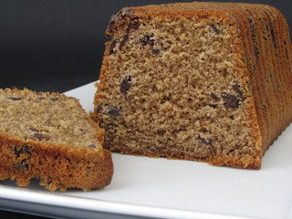 Kuchen mit Schokoladestücken