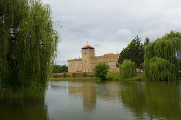 Fototapeta na wymiar Brick castle of Gyula