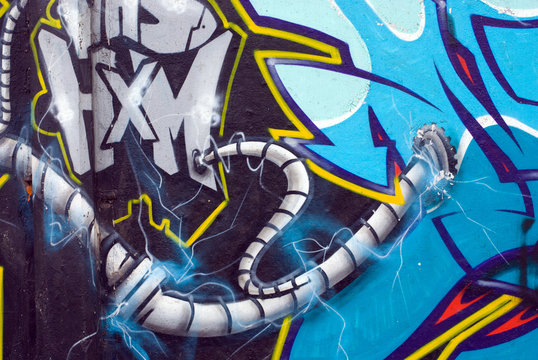 Graffiti with pipe