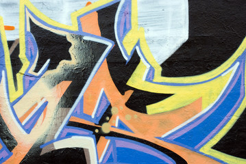Abstract graffiti dark