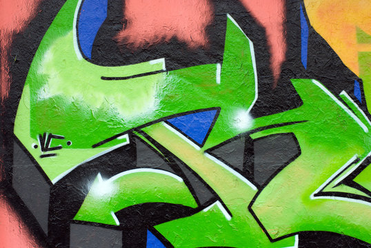 Fototapeta Green graffiti