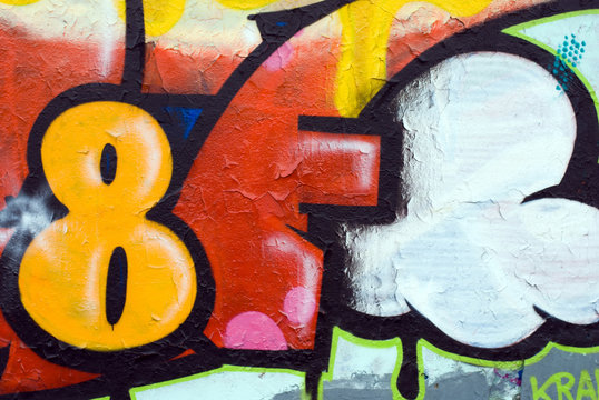 Graffiti with 8 digit