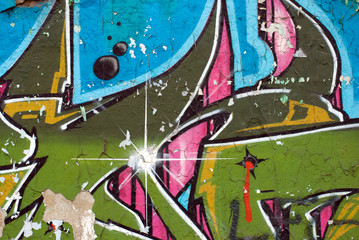 Graffiti with star