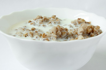 Buckwheat on the plate