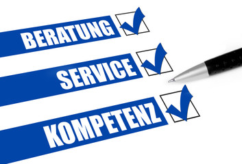 Beratung Service Kompetenz