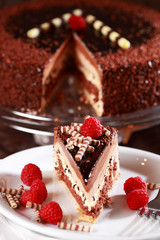 Delicious chocolate cake
