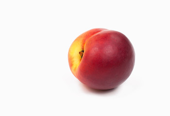 Fresh peach fruit isolated