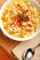 White Bean and Pasta Soup