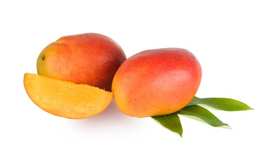 Mangoes isolated on white background