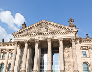 Reichstag building in Berlin
