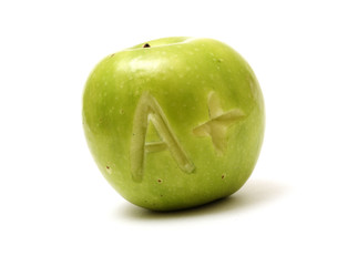 apple and A Plus sign