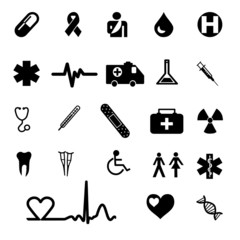 Obraz premium medical icon set