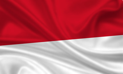 Flag of Indonesia / Monaco Indonesien Fahne Flagge