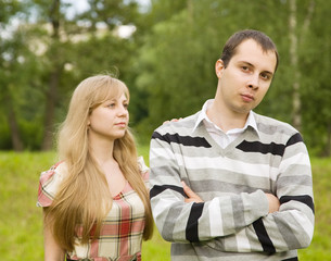 couple having quarrel
