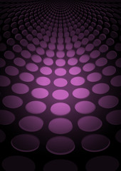 Pink doted vector techno floor illustration