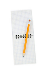 Pencil and note pad