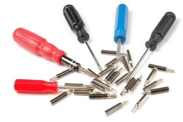 Screwdrivers with tools
