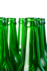 Necks of  beer bottles