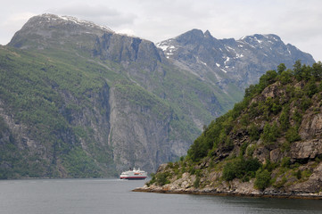View along Geirangerfjord