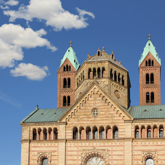 Westseite des Speyerer Doms