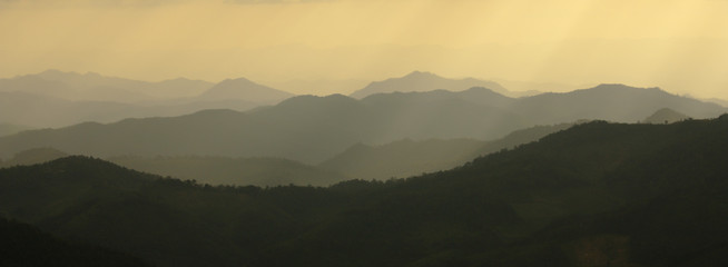 Mountains silhouette