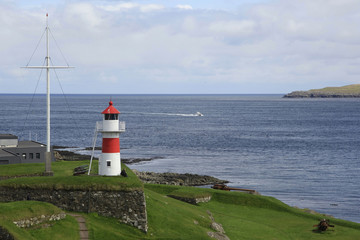 Entering to T&oacute;rshavn, Faroe Islands.