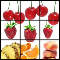 fruits collage